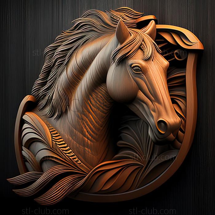 3D model st Aniline horse famous animal (STL)